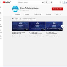 Оператор отраслевых мероприятий — Expo Solutions Group — уже разместил в своем канале записи нескольких встреч