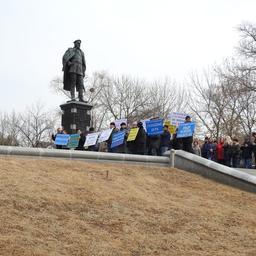 В Хабаровске прошла акция протеста рыбаков против действий Амурской бассейновой природоохранной прокуратуры