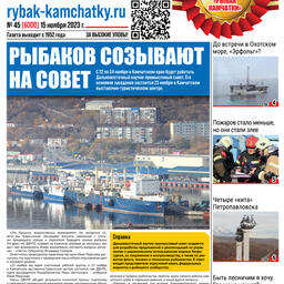 Газета «Рыбак Камчатки». Выпуск № 45 от 15 ноября 2023 г. 