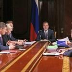 Развитие гражданского судостроения обсуждалось на встрече председателя Правительства Дмитрия Медведева с заместителями. Фото пресс-службы Правительства РФ.