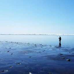 Специалист за измерением температуры и солености воды в районах воспроизводства. Фото пресс-службы КамчатНИРО