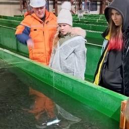 В ручей Трезубец отправили почти 2 тыс. мальков кеты. Фото пресс-службы Росморречфлота