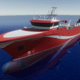 Проект среднего краболовного судна СКС56 «Командор». Изображение предоставлено Центром технологии судостроения и судоремонта