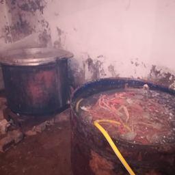 Чаны для варки членистоногих. Фото пресс-группы Пограничного управления ФСБ России по Приморскому краю