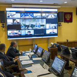 Заседание совета директоров рыбохозяйственных научно-исследовательских институтов. Фото пресс-службы Росрыболовства