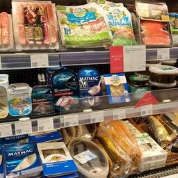 Рыбная продукция в московском супермаркете. Архивное фото