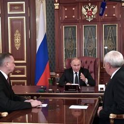 Глава государства Владимир ПУТИН провел рабочую встречу с Георгием ПОЛТАВЧЕНКО и Александром БЕГЛОВЫМ. Фото пресс-службы президента