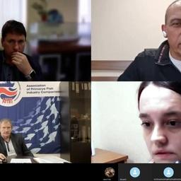 О китайской видеопроверке российских поставщиков рассказал президент Ассоциации рыбохозяйственных предприятий Приморья Георгий МАРТЫНОВ (слева внизу) на онлайн-конференции Fishnews