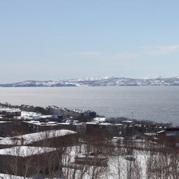 Прибрежный поселок на Камчатке