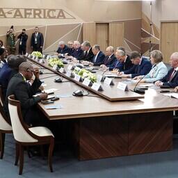 Встреча президента Владимира ПУТИНА с главой Мозамбика Филипе Жасинту НЬЮСИ. Фото: Алексей Даничев, РИА «Новости»