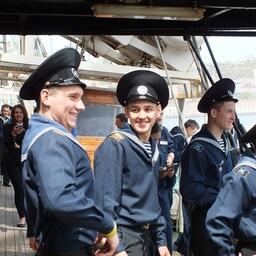Студенты Дальрыбвтуза проходят практику на знаменитом паруснике «Паллада»