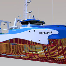 Средний траулер «Меркурий»: от 3D модели САПР FORAN к реальности
