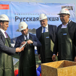 В день пуска завода начато строительство еще одного предприятия – «Русская пикша» . Фото пресс-службы РРПК