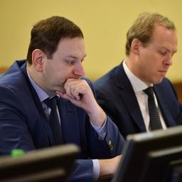 Директор департамента рыбного хозяйства и аквакультуры Минсельхоза Евгений КАЦ и замруководителя Росрыболовства Василий СОКОЛОВ. Фото пресс-службы ВАРПЭ