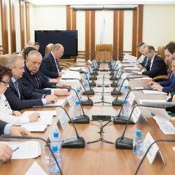 Заседание рабочей группы по мониторингу принятия нормативно-правовых актов, предусмотренных федеральными законами в области рыболовства и аквакультуры. Фото пресс-службы Совета Федерации
