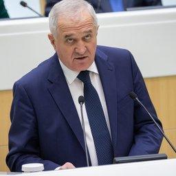 На правительственном часе в Совете Федерации глава ФТС Владимир БУЛАВИН рассказал о стратегии развития таможенной службы. Фото пресс-службы СФ