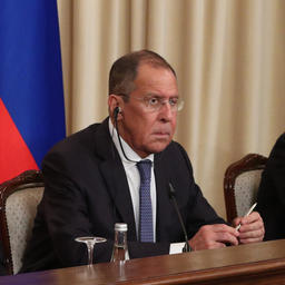 Выступление министра иностранных дел Сергея ЛАВРОВА на совместной пресс-конференции. Фото пресс-службы МИД России