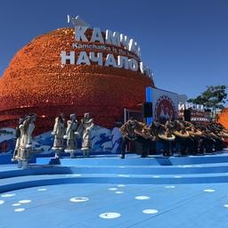 Экспозиция Камчатки на «Улице Дальнего Востока» состоит из четырех «икринок». Фото пресс-службы правительства края