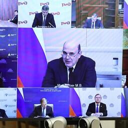 Премьер-министр Михаил МИШУСТИН принимал участие в октябрьском совещании у президента по вопросам рыбной отрасли. Фото пресс-службы главы государства