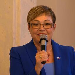 Президент ассоциации «Русский лосось» Марина КОВТУН. Кадр трансляции