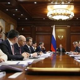 Заседание президиума Совета при президенте по стратегическому развитию и приоритетным проектам. Фото пресс-службы Правительства РФ