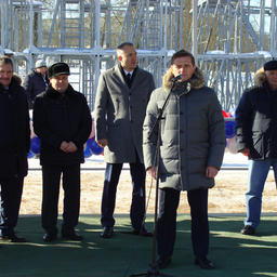 Президент Ассоциации рыбохозяйственных предприятий Приморья Георгий МАРТЫНОВ, генеральный директор ООО «Антей» Андрей ПОЛОМАРЬ, врио вице-губернатора Приморского края Станислав ЕРШОВ, руководитель Росрыболовства Илья ШЕСТАКОВ, президент группы компаний «Антей» Иван МИХНОВ