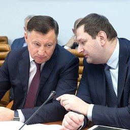 Заместитель руководителя Росрыболовства Петр САВЧУК и директор департамента регулирования в сфере рыбного хозяйства и аквакультуры Минсельхоза Евгений КАЦ. Фото пресс-службы СФ