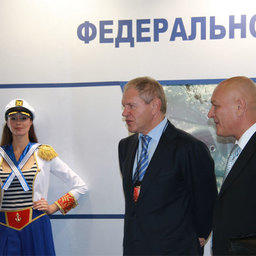 Андрей КРАЙНИЙ и Александр САВЕЛЬЕВ на выставке  "Интерфиш 2009"
