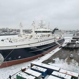Торжественная церемония передачи судна прошла на Адмиралтейских верфях. Фото пресс-службы Росрыболовства