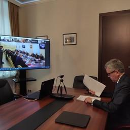 Президент ВАРПЭ и руководитель рыбохозяйственной комиссии союза Герман ЗВЕРЕВ на первом заседании комитета союза по продовольственной политике. Фото пресс-службы ассоциации