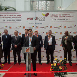 Открытие выставки World Food Moscow 2013