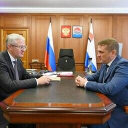 Вопросы традиционного рыболовства обсудили губернатор Камчатского края Владимир СОЛОДОВ и глава Росрыболовства Илья ШЕСТАКОВ. Фото пресс-службы правительства региона