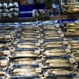 Скумбрия в южнокорейском супермаркете
