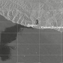 Идет оценка масштабов разлива. Спутниковый снимок Института космических исследований РАН 