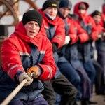 Практиканты выбирают брас. Фото Александра Кучерука.
