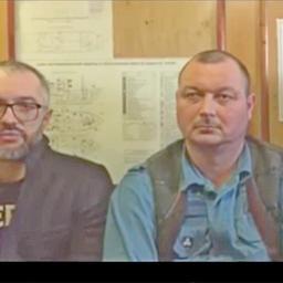 Адвокат Дмитрий ЩЕРБИНА и капитан Владимир ГОРБЕНКО. Кадр из видеообращения
