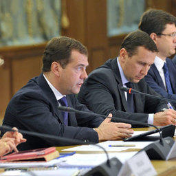 Председатель Правительства Российской Федерации Дмитрий МЕДВЕДЕВ провел совещание по вопросам cоциально-экономического развития Сахалинской области. Фото пресс-службы Правительства РФ