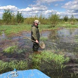 Работы проводились в Мешинском заливе. Фото пресс-службы КаспНИРХ