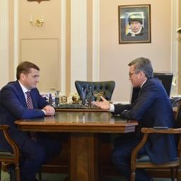 Руководитель Росрыболовства Илья ШЕСТАКОВ провел рабочую встречу с президентом ВАРПЭ Германом ЗВЕРЕВЫМ. Фото пресс-службы ФАР