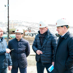 Заместитель руководителя Росрыболовства Петр САВЧУК проинспектировал реконструкцию порта на Камчатке. Фото пресс-службы Нацрыбресурса
