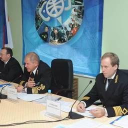 Вице-губернатор Приморского края Игорь Улейский, руководитель Росрыболовства Андрей Крайний, заместитель руководителя Росрыболовства Василий Соколов