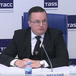 Начальник Нижне-Обского филиала Главрыбвода Виталий БАРАНОВ. Кадр трансляции