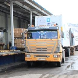 Погрузка рыбопродукции в Приморском крае