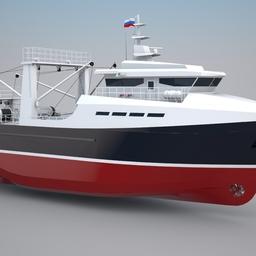 Проект МРТР-35. По умолчанию судно оборудовано траловым комплексом, но можно предусмотреть вариант оснащения для промысла креветки