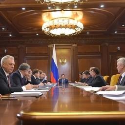 Заседание президиума Совета при президенте РФ по стратегическому развитию и приоритетным проектам. Фото пресс-службы правительства