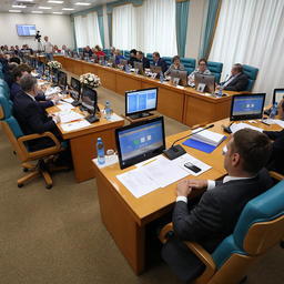 Депутаты Сахалинской областной думы единогласно поддержали обращение по проблеме возможного ограничения добычи лососей на Северных Курилах. Фото пресс-службы регионального парламента