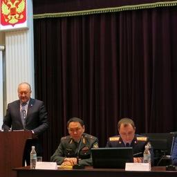 Губернатор Камчатки Владимир ИЛЮХИН принял участие в заседании коллегии УМВД. Фото пресс-службы правительства региона