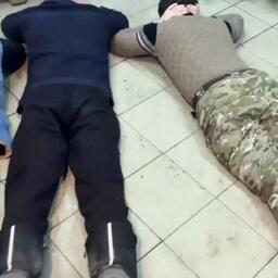 С троих задержанных взяли подписку о невыезде. Кадр оперативной съемки