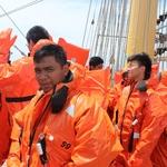На «Палладе» прошли практику кадеты Сингапурской морской академии. Фото пресс-службы Дальрыбвтуза.