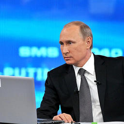 Прямая линия с президентом РФ Владимиром ПУТИНЫМ. Фото пресс-службы Кремля